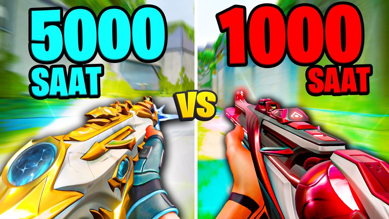 Valorant'ta 5000 saat AİM çalışanlar vs 1000 saat AİM çalışanlar!