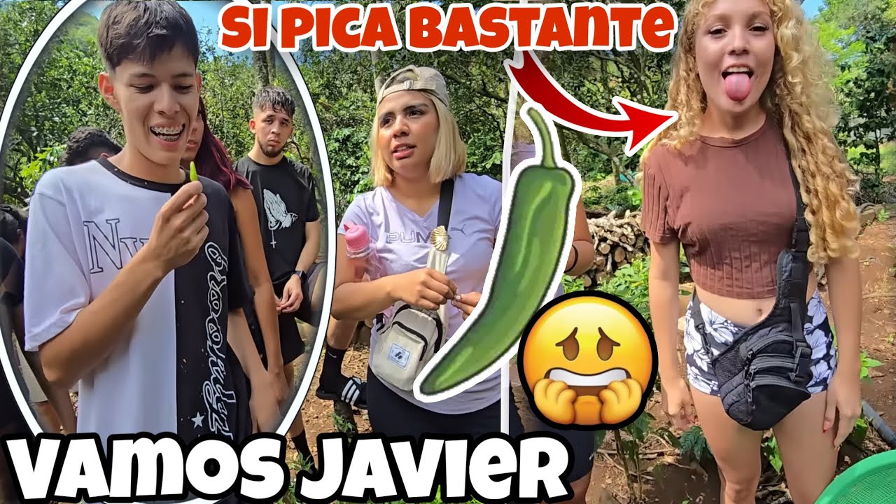 Estefani RETO😳A Javier A Comerse Un Chile🔥Jalapeño😱