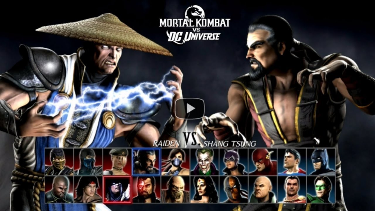 Mortal Kombat vs. DC Universe Raiden vs Shang Tsung & Superman & Baraka & Jax