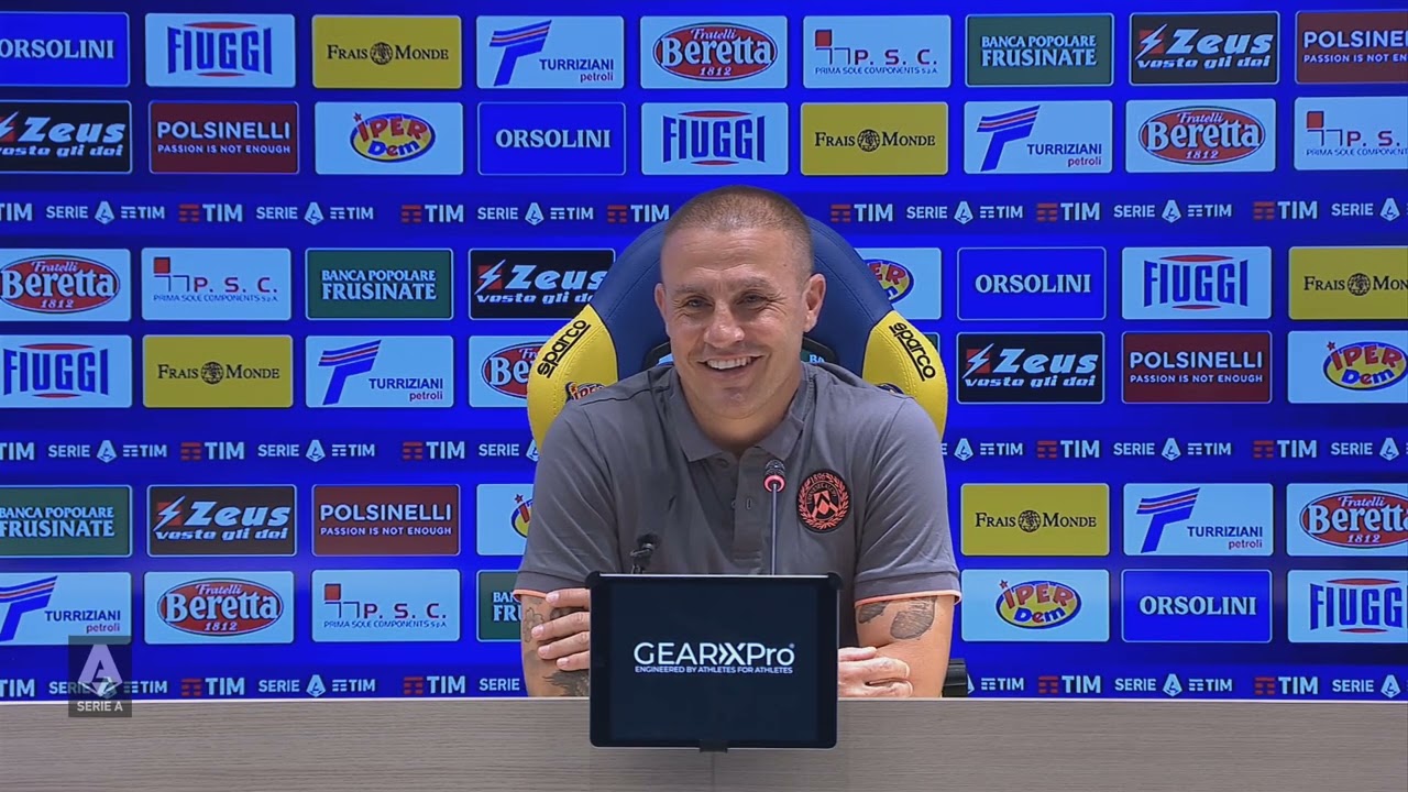 CONFERENZA STAMPA MISTER CANNAVARO | POST FROSINONE UDINESE | 26.05.2024 | SERIE A TIM 2023-24