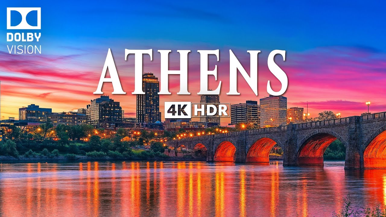 АФИНЫ 4K ULTRA HD [60FPS] — вдохновляющая кинематографическая музыка и красивый городской пейзаж
