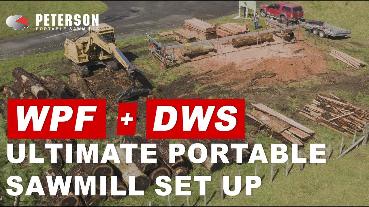 Ultimate Portable Sawmill Set Up!
