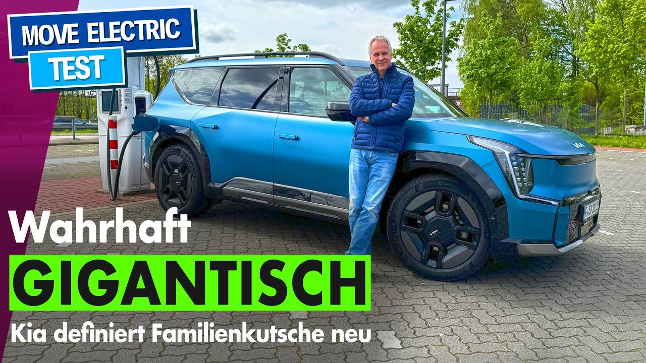 Kia EV9 - Großes Elektroauto, kleine Reichweite? Verbrauch auf der Autobahn und Ladekurve