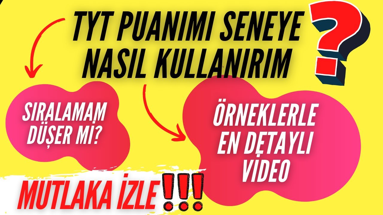 TYT Puanını Seneye Kullanma? TYT Puanı Kaç Yıl Geçerli? TYT Puanı Seneye Geçerli mi? #yks2021