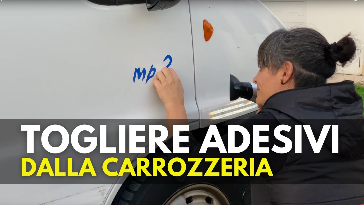 COME TOGLIERE gli ADESIVI dalla Carrozzeria - PRIMA e DOPO