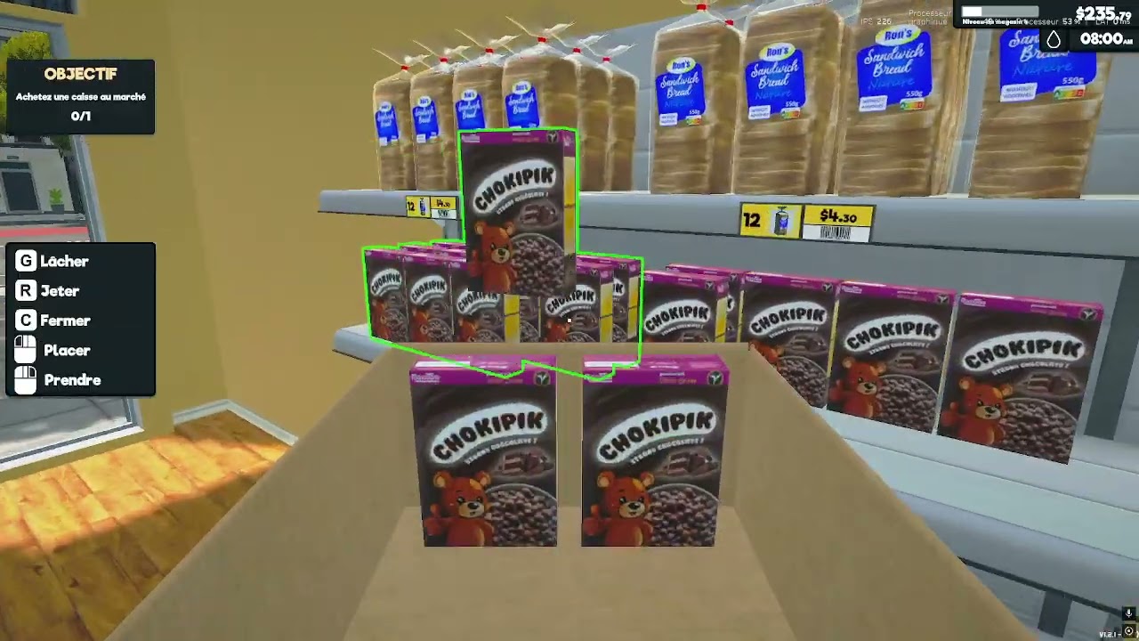 je joue a supermaket