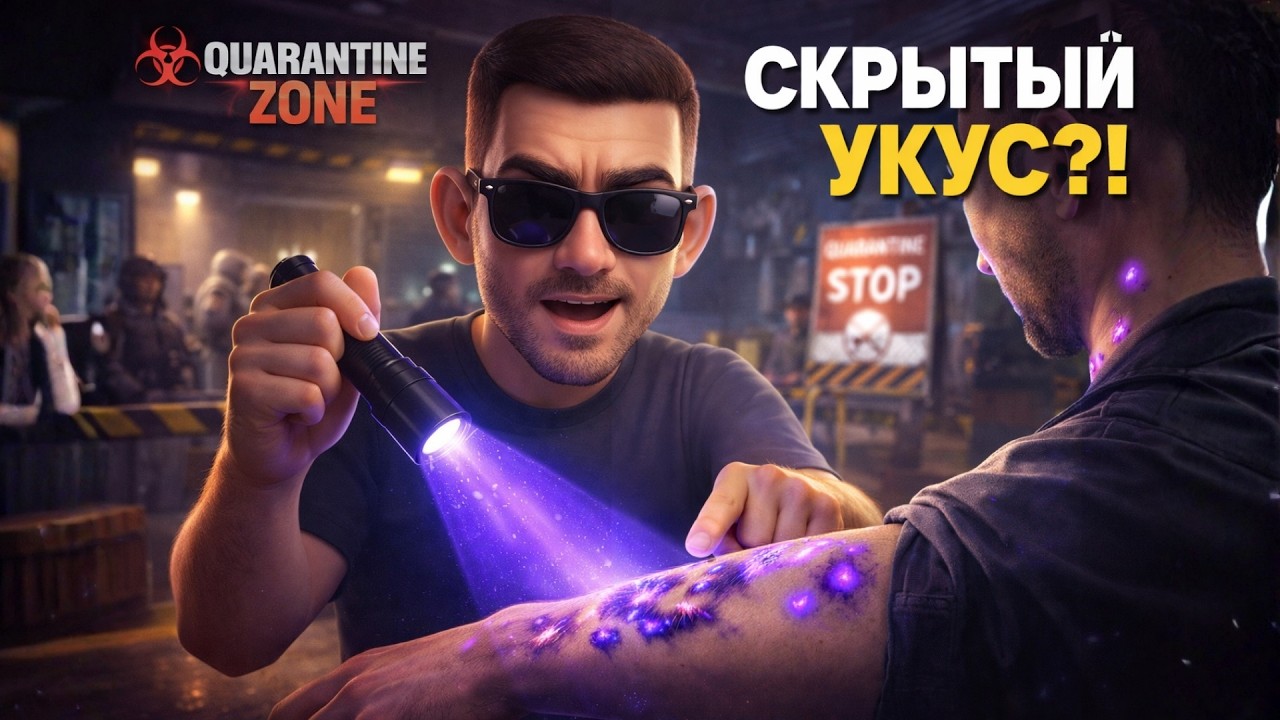 НОВАЯ УФ-ПРОВЕРКА! ТЕПЕРЬ УКУСЫ ВИДНО СРАЗУ 😳➤ Quarantine Zone #6