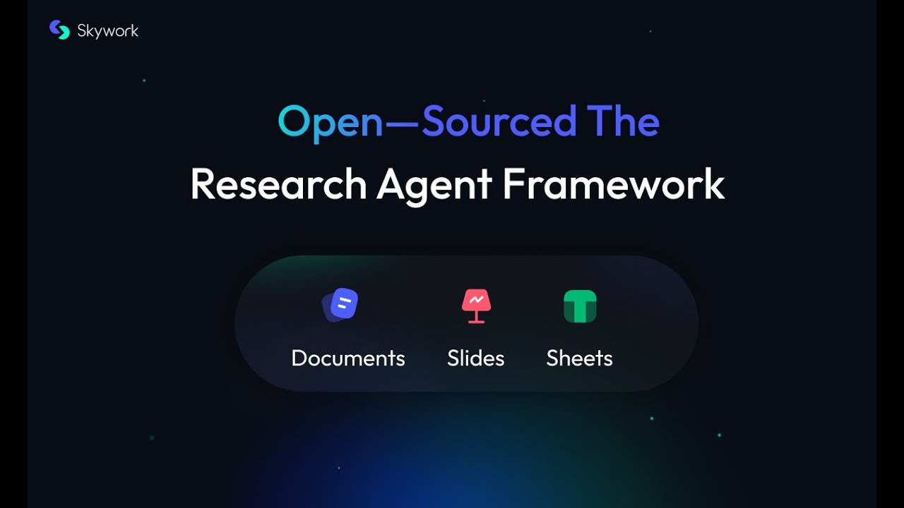 Skywork Launches First Open-Source Deep Research Agent + 3 MCPs for Docs, Sheets & Slides | Skywork
