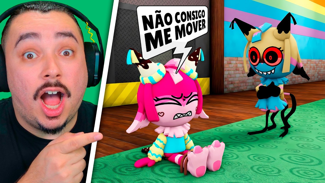 😱 SE o TWISTED APARECER… EU NÃO POSSO ANDAR!! (STOP RUN) | DANDY'S WORLD - ROBLOX