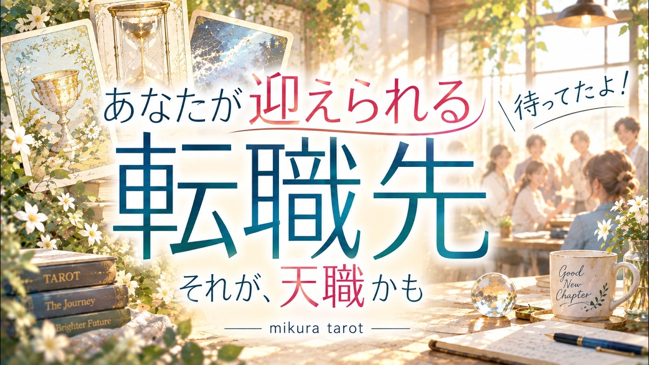 【タロット&ルノルマン】待ってたよ！あなたが迎えられる転職先と天職✨今、開かれている新天地への扉があります✨｜mikura tarot