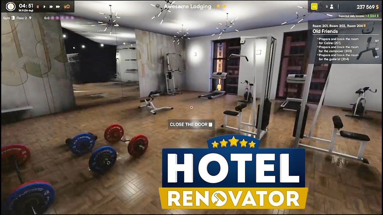 Hotel Renovator: Gym renovation