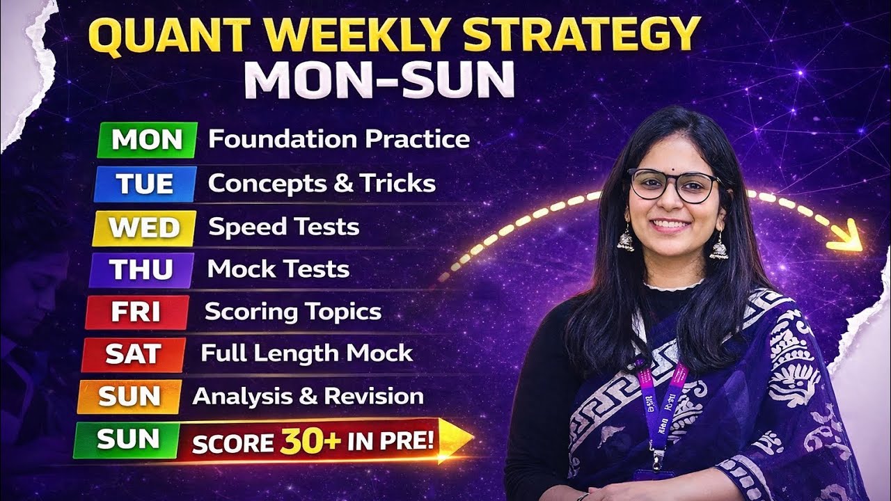 Weekly Strategy For Quant For Banking Exams ✅ || Score 30+ In Quant 
