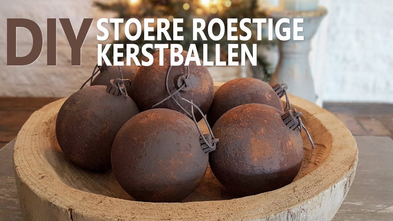 Stoere Roestige Kerstballen