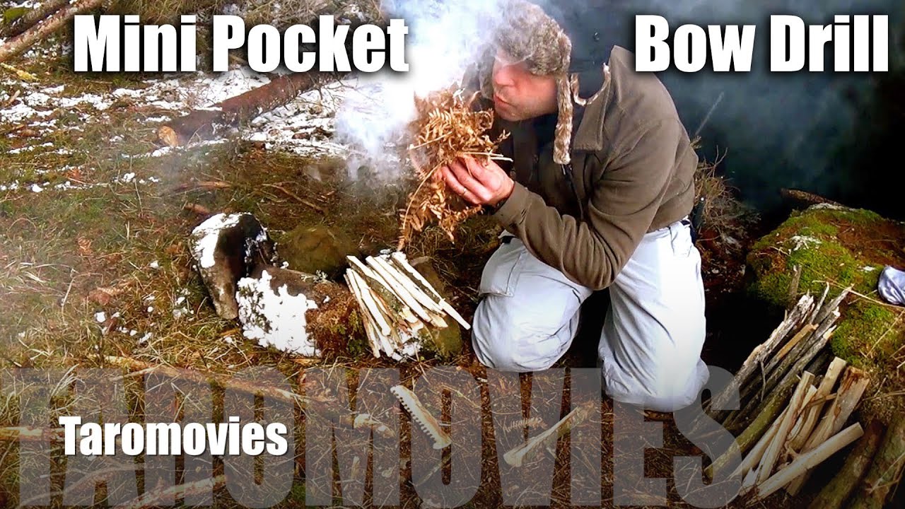 Bushcraft Mini Pocket Bow Drill / HD Survival Video