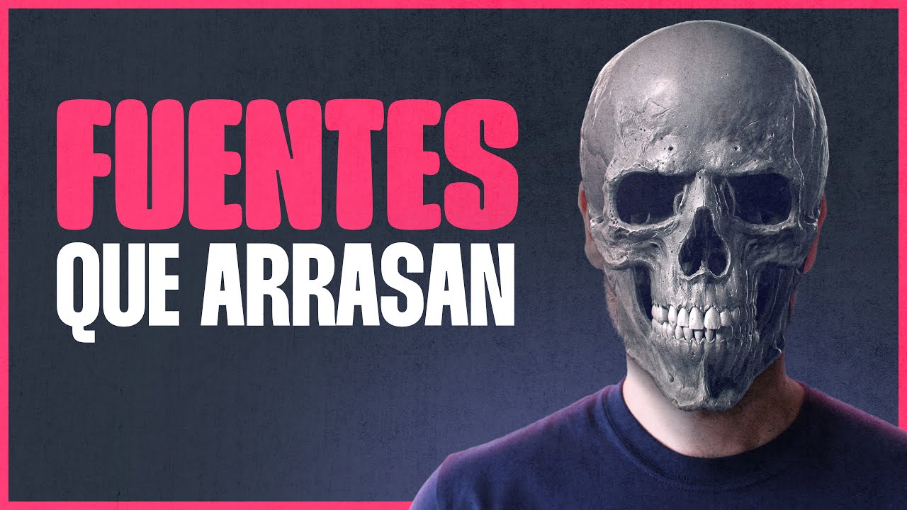 💀 TOP 10 FUENTES para tus diseños y portadas / Marco Creativo
