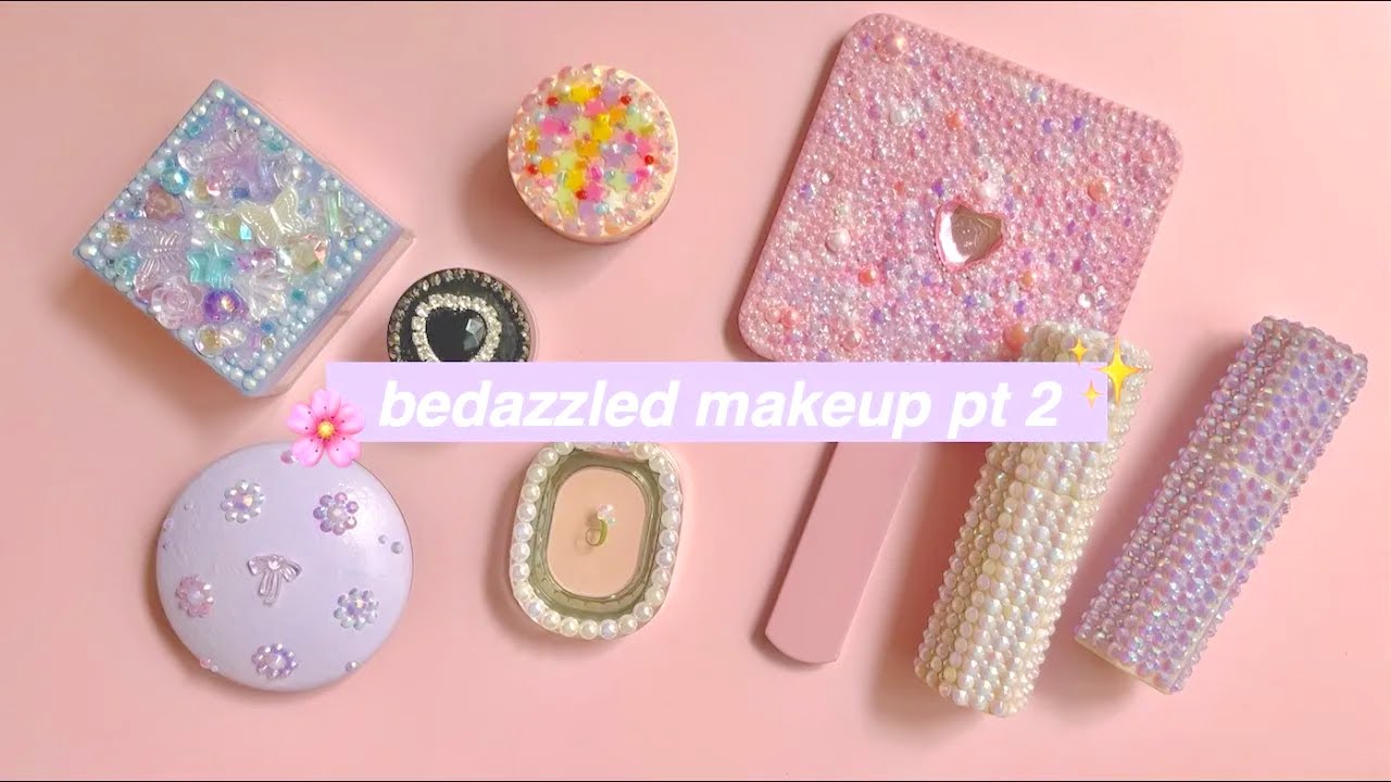 Bedazzled Makeup ASMR Pt 2! ✌🏻🌝 - 메이크업 꾸미기 ASMR