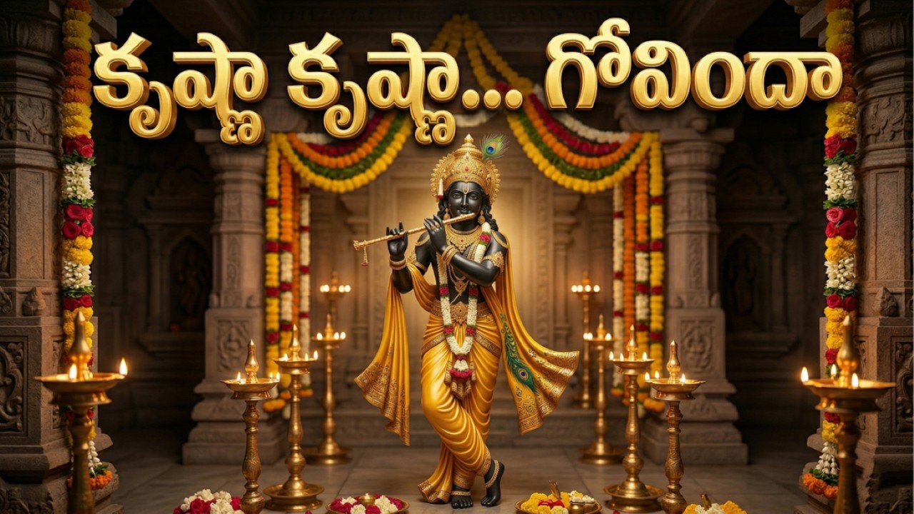 Divine Krishna: 3D Animated Video | Murali Nadam Vinagane Song | 4K Ultra HD
