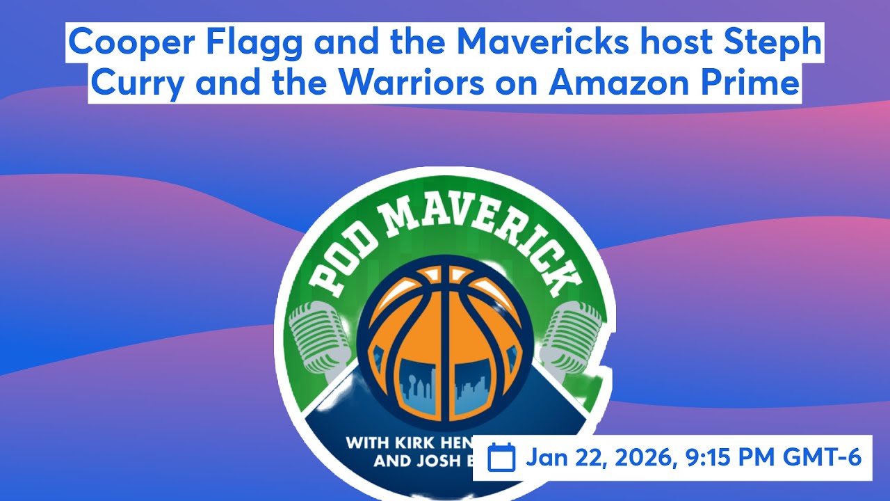 Cooper Flagg and the Mavericks host Steph Curry and the Warriors on Amazon Prime