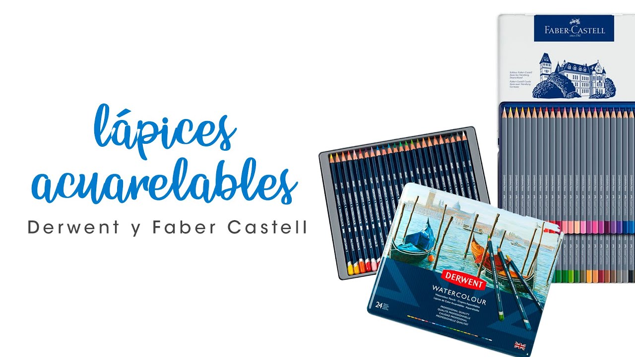 Lápices acuarelables: Derwent vs. Faber Castell