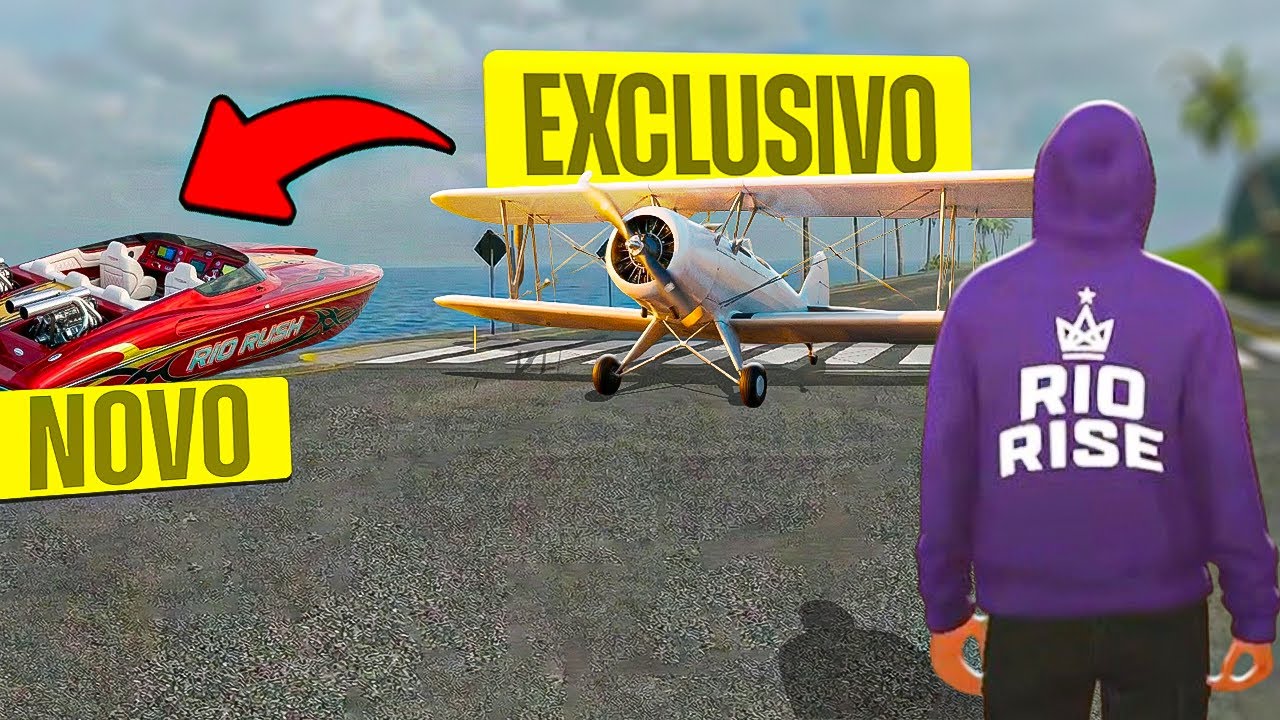🤯 TESTEI LANCHAS E AVIÕES DA NOVA ATUALIZAÇÃO… ISSO MUDOU O JOGO! RIO RISE