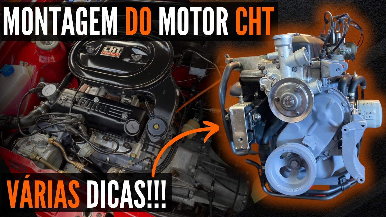 Montagem Completa do Motor CHT do Ford Escort XR3 Conversível - Oficina Mecânica Arocar