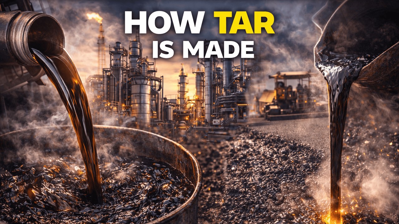 How Tar Is Made — From Heavy Oil to Road Grade Bitumen | Inside Refinery Plants