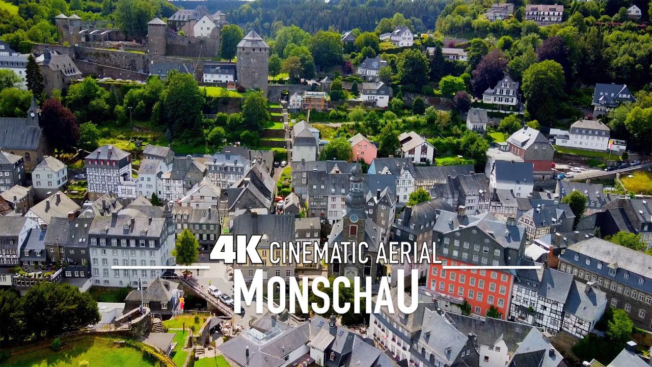 MONSCHAU 4K Drone Germany 🇩🇪 Aerial Deutschland Drohne Ultra HD Eifel