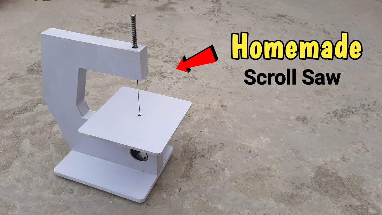 How To Make Scroll Saw From Pvc Pipe || DIY Mini Scroll Saw