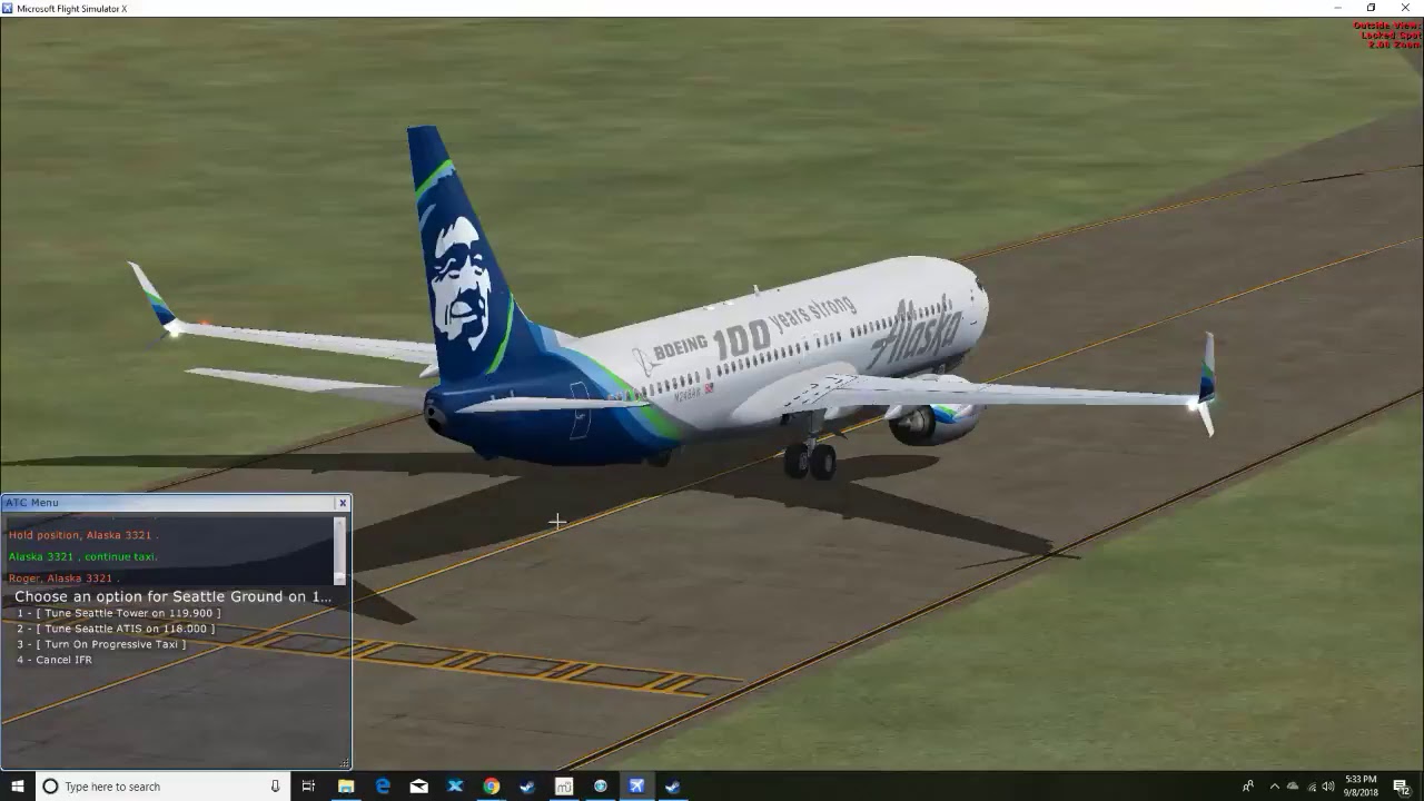 CYVR-KSEA-KGEG  |  Alaska 739ER (100 Years Strong) | FSX SE