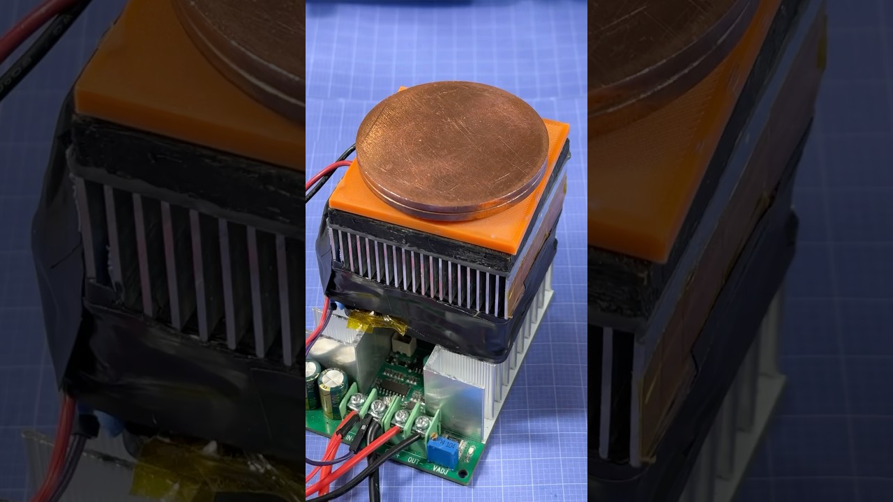 Thermoelectric Peltier Cooler Test w/ USB-C Power Bank #cool #engineering #experiment #electronics