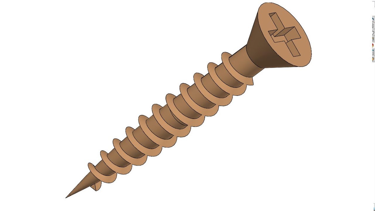 「DESIGN 71」 How to draw screw - solidworks tutorial
