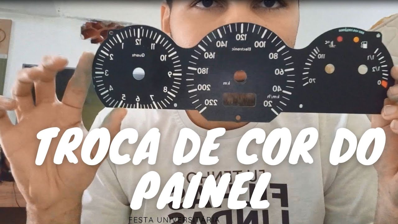 MUDANDO A COR DE QUALQUER PAINEL ANTIGO DE CARRO