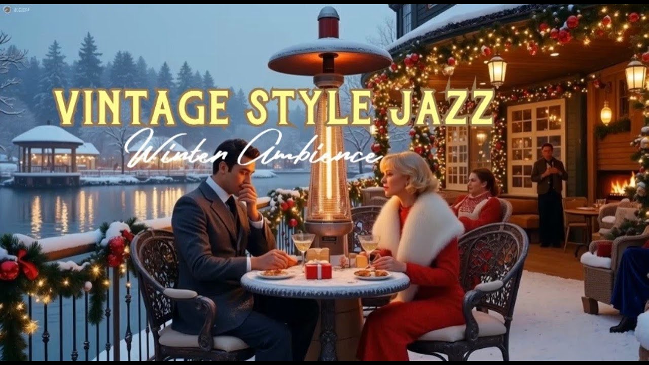 Relax & Unwind in a Cozy Winter Café ❄️ Soft Vintage Music for Calm & Focus