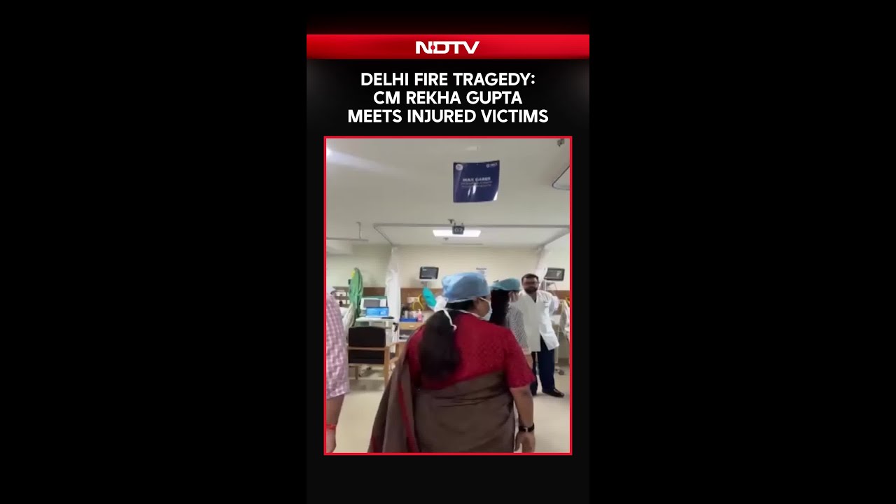Delhi Fire Tragedy: CM Rekha Gupta Meets Injured Victims In Max Hospital