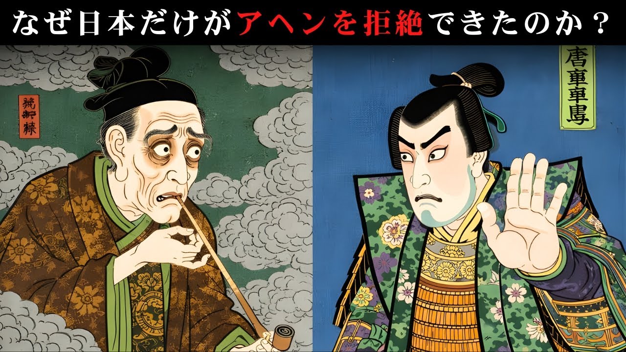 なぜ日本だけがアヘンを拒絶できたのか？清を滅ぼした「白い悪魔」とハリスの密約【江戸ログ】【江戸史の暗部】