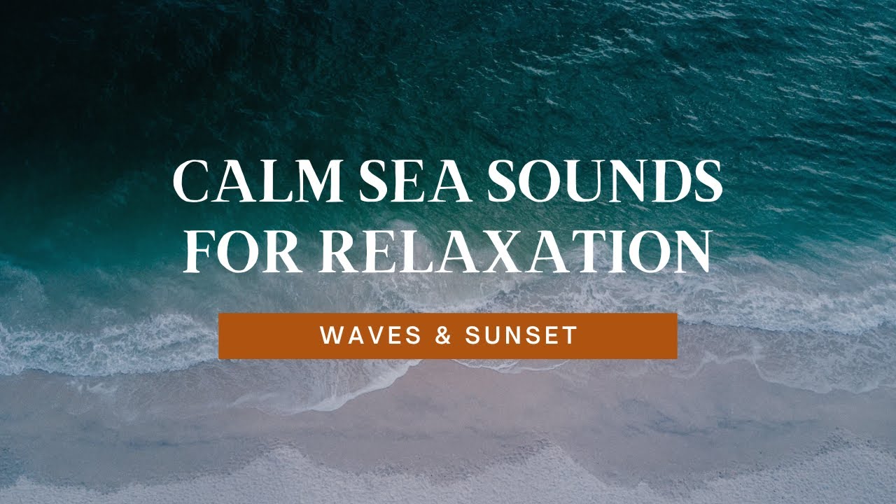 Relaxing Video Waves & Sunset at Arillas Beach, Corfu, Greece | Calm Sea Sounds for Relaxation