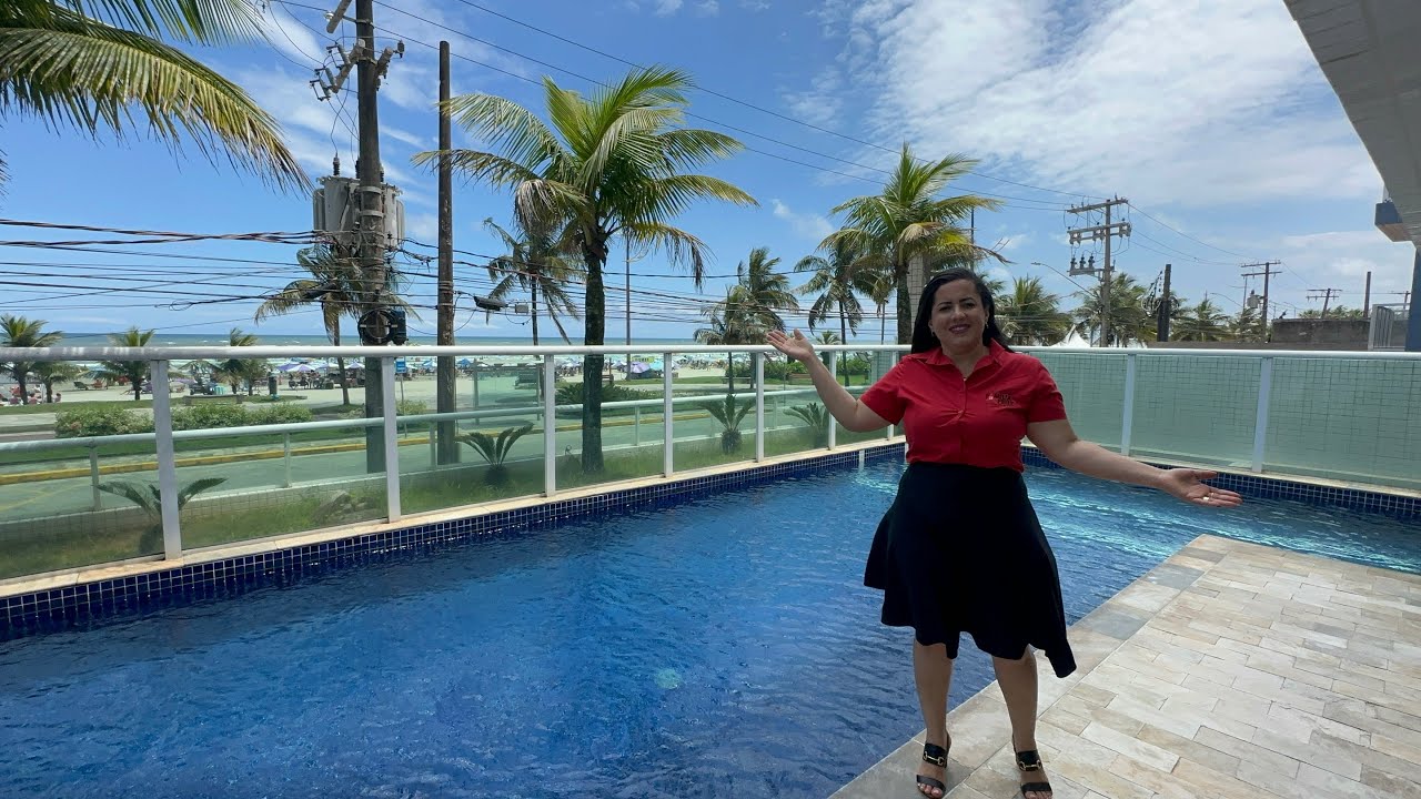 🌊Apartamento lindoooo😍, Mobiliado,sacada gourmet com vista  mar, Lazer Completo! 🏖️✨