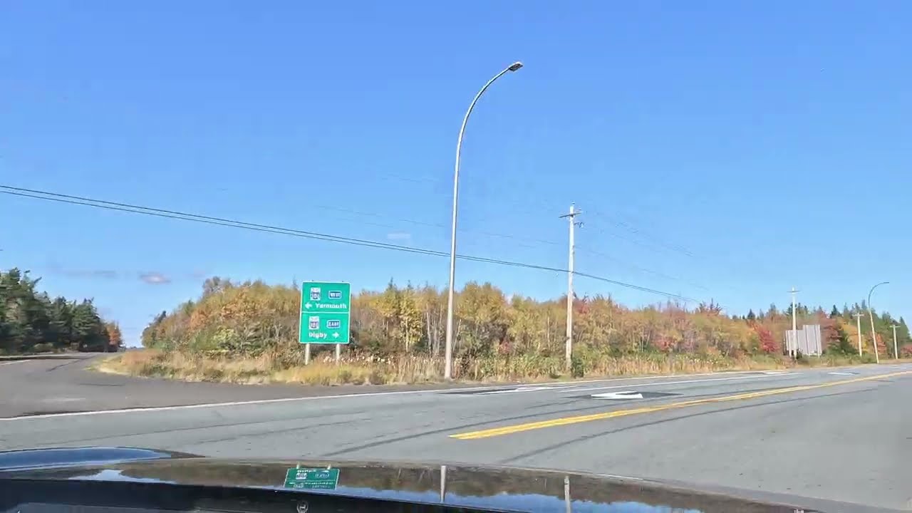 Fall Colours Drive - Lunenburg to Grand Pre - Clockwise around Nova Scotia West Side Part 2 2X speed