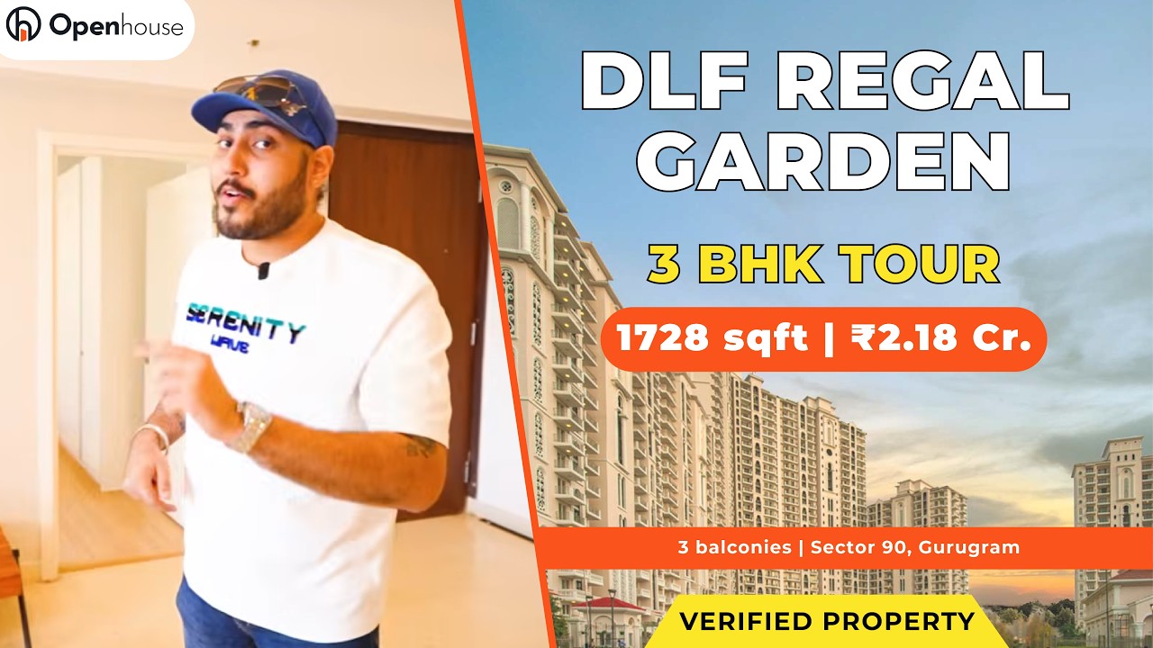 DLF Regal Gardens 1728 sqft | 3BHK Flat Tour | Sector 90 Gurgaon