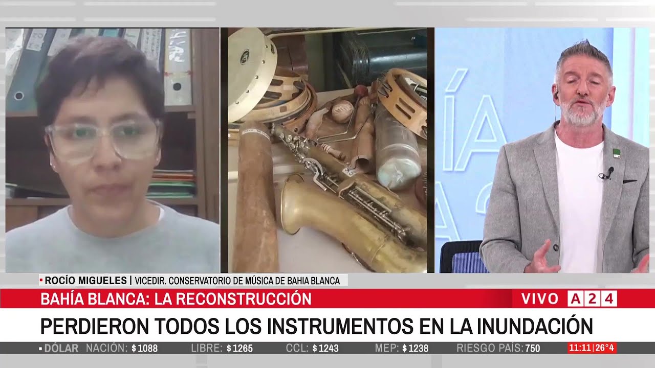🔴 LA INUNDACIÓN DESTRUYÓ EL CONSERVATORIO DE MÚSICA DE BAHÍA BLANCA