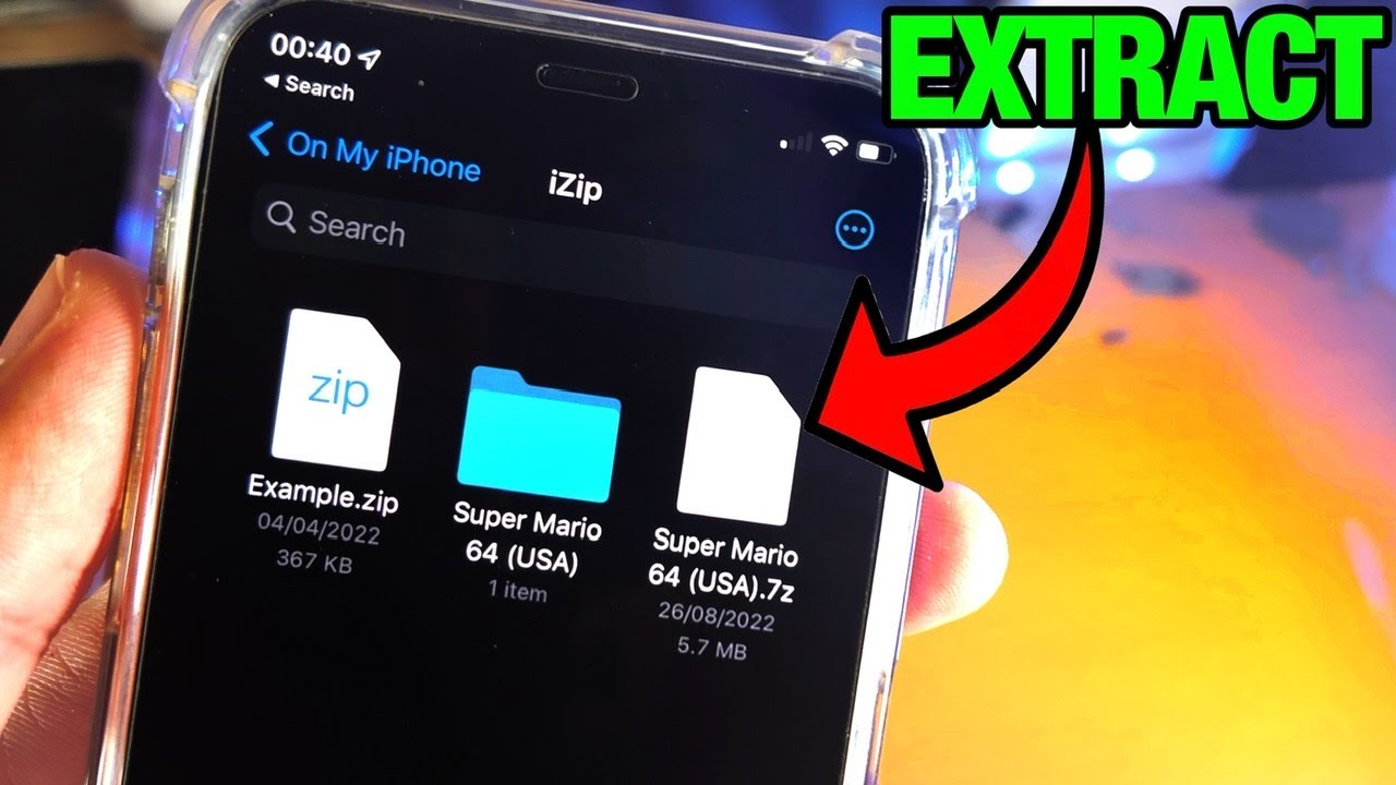 Как распаковать файл 7z на любом iPhone!