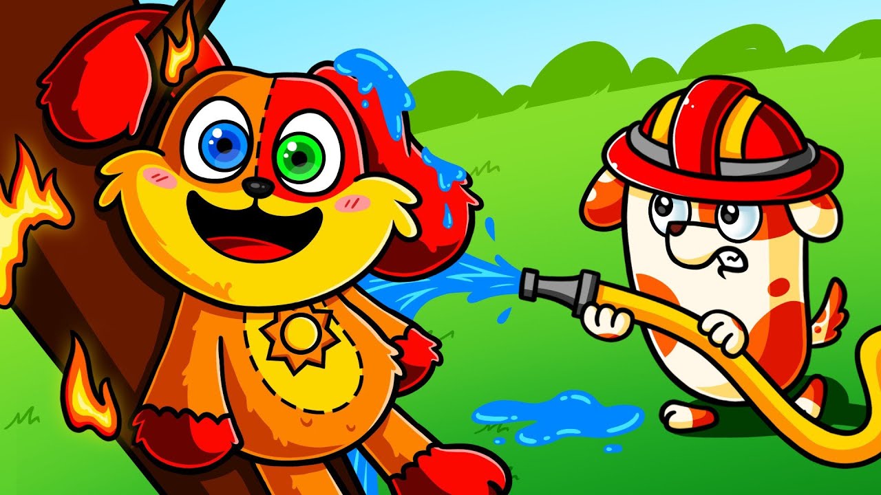 New Animation: Dogday STUCK In The Tree, Firefighter Action!! Cartoon Animation | Doo Patroo