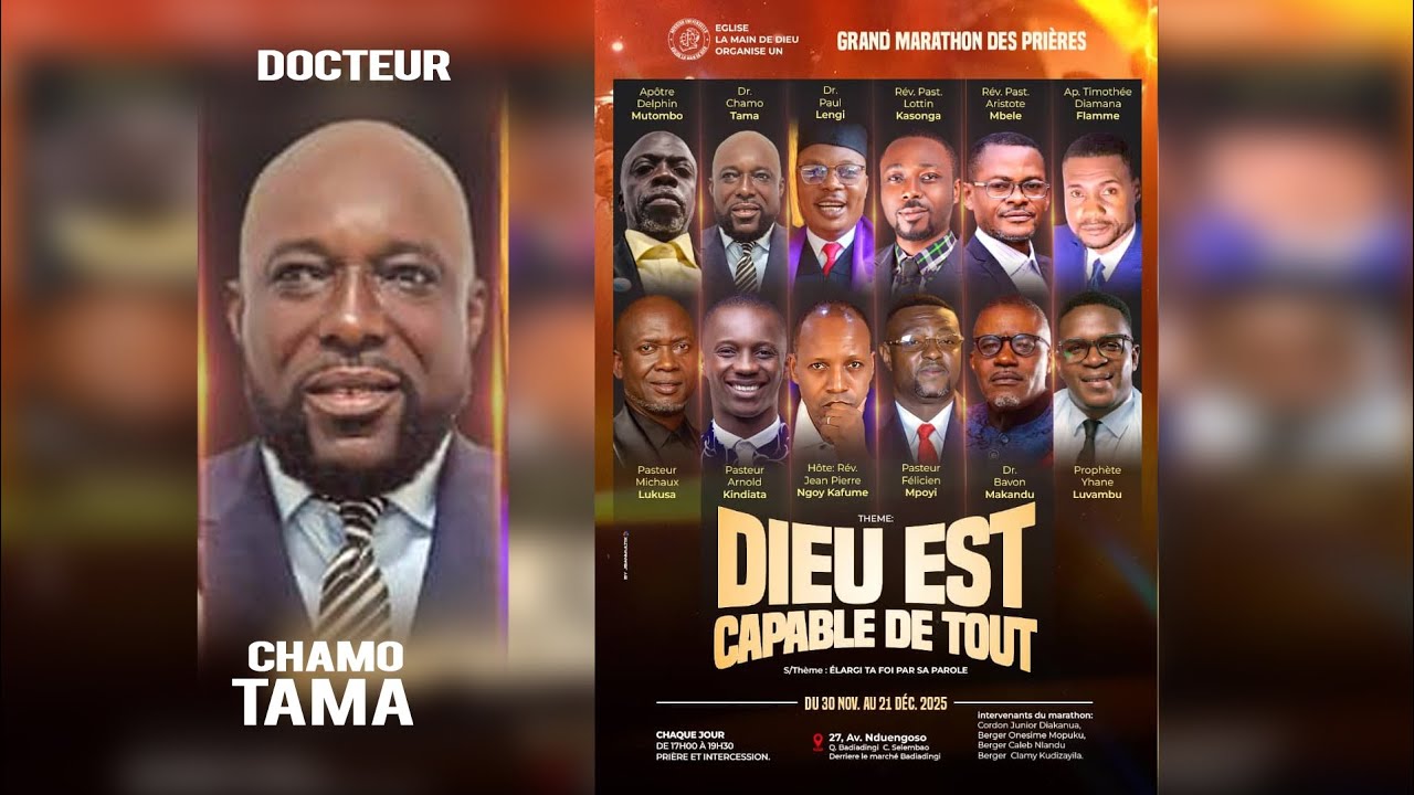Notre marathon de prière avec le docteur chamo tama 
