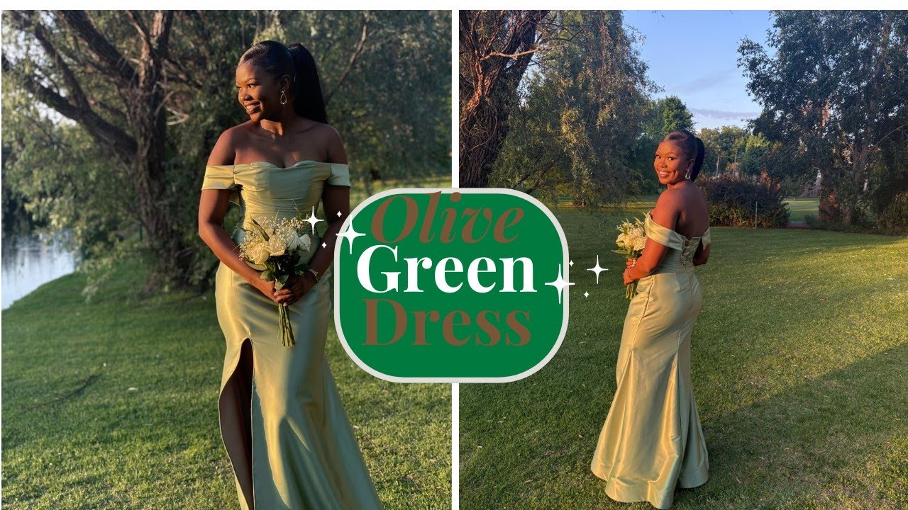 Making A Bridesmaid Olive Green Dress With A Slit.