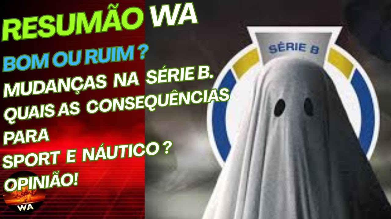 MUDANÇA NA SÉRIE B. SERÁ BOA OU RUIM PARA SPORT E NÁUTICO ? Opinião. #wareporter100 