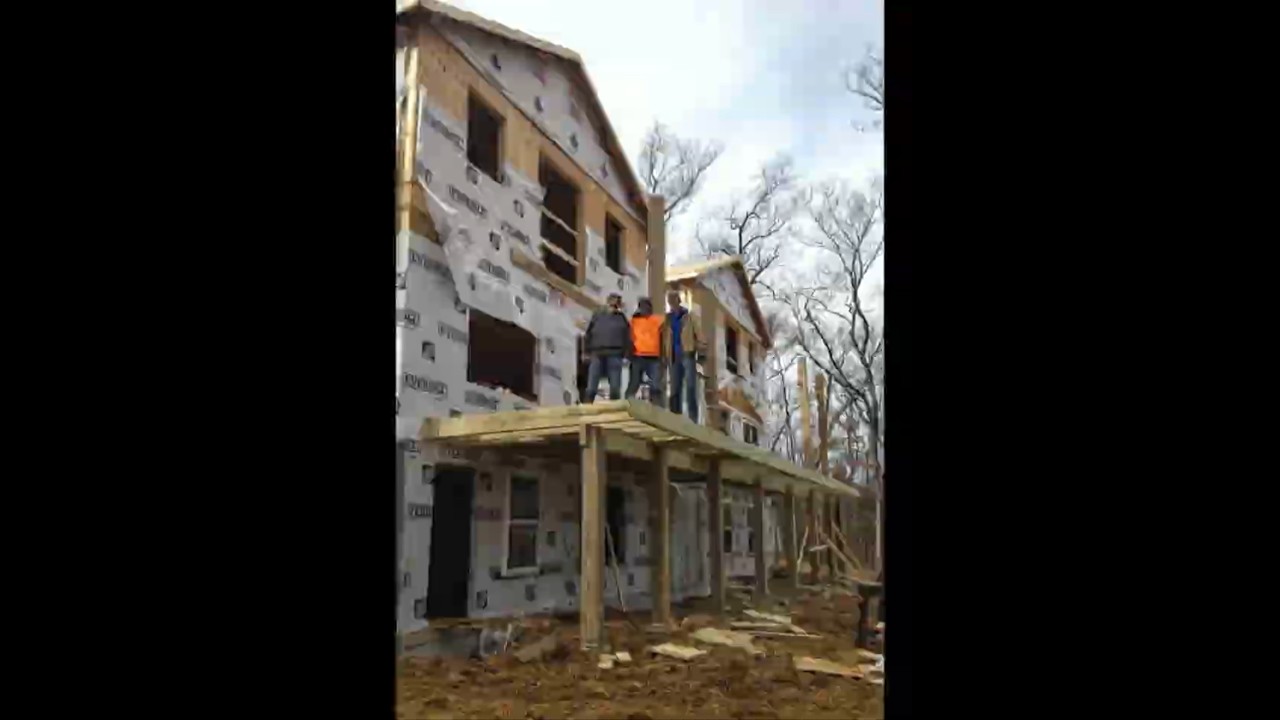Building a deck in 58 seconds (Wait for the reveal) 🏠  #asmr #milwaukee #construction