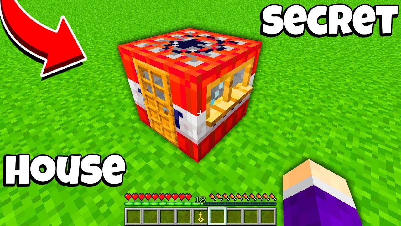 How to BUILD SUPER SECRET HOUSE inside a TNT in Minecraft ? TNT PASSAGE ! in Minecraft