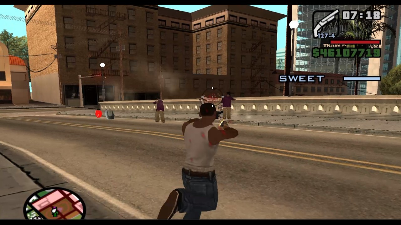 GTA San Andreas(with cheat codes)Beat Down on B-Dup. PART 88