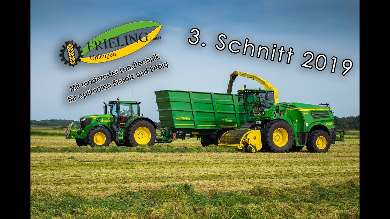 Lohnunternehmen Frieling | Mähen, Schwadern, Häckseln 2019