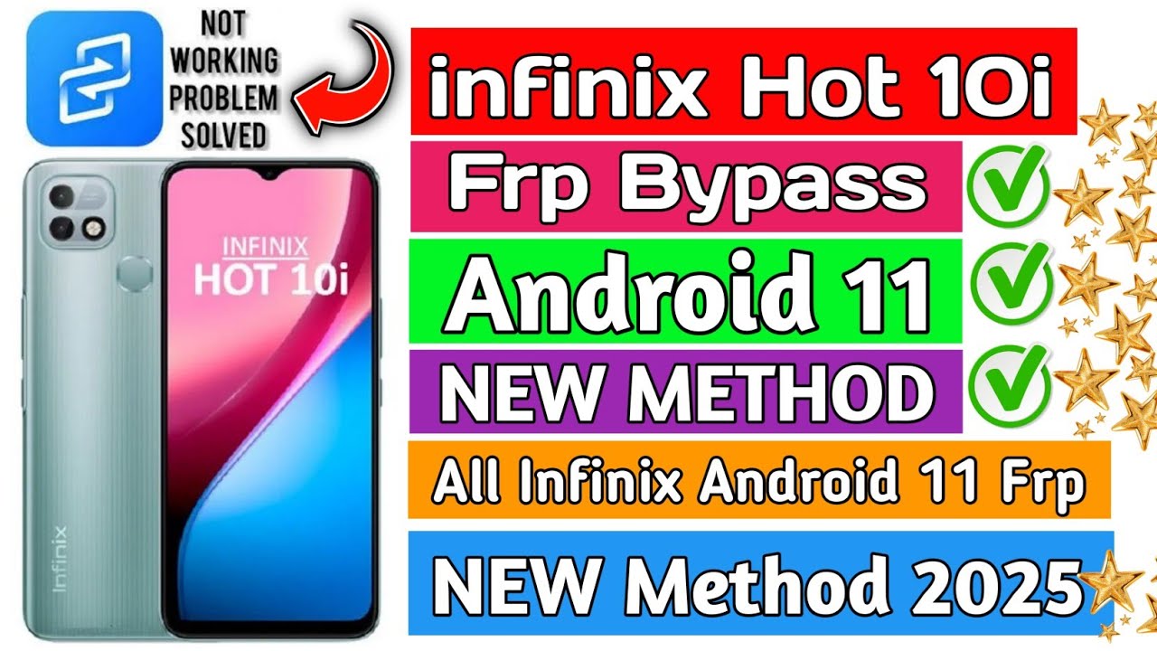 infinix hot 10i Frp bypass 2025  | infinix hot 10i Google Account bypass | infinix hot 10i X659B frp